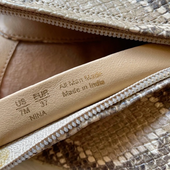 Sam Edelman Nina Snake Print Combat Boots - Picture 10 of 11